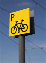 Parking sign for bicycles