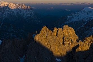 Grubeisen peak in morning light