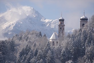 Snow-covered Church of John the Baptist
