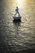 Floating statue