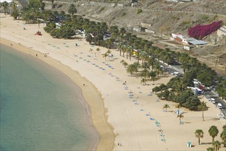 Sandy beach of Playa de las Teresitas
