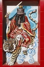 Wall decoration in the Chinese temple Tua Pek Kong