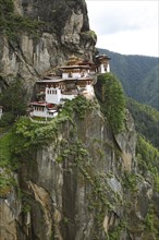 Tiger's Nest Monastery in the cliffside of Paro valley