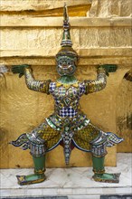 Caryatid at Gold Chedi in Wat Phra Kaeo Temple