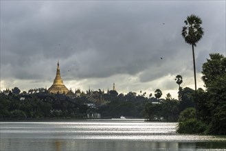 Golden main stupa