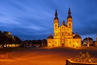 Fulda Cathedral at dusk