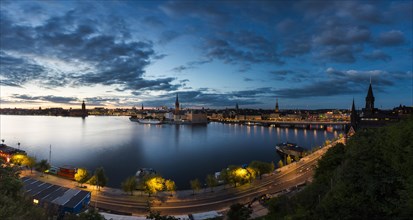 Riddarholmen island at dusk