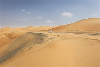 Road to Qasr Al Sarab Desert Resort by Anantara