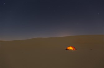 Illuminated tent