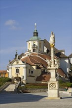 Marian Column in front of Bergkirche or Haydnkirche