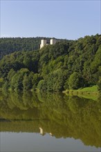 Burg Lockenhaus castle and castle lake