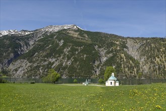 Lighthouse and Seehof chapel at Achensee
