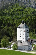 Mariastein with pilgrimage church and bergfried or keep in Kufstein