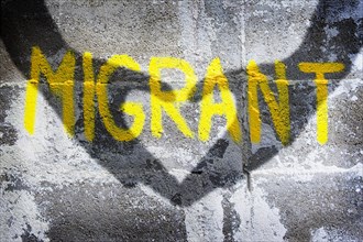 Graffiti on migration