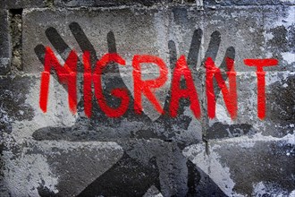 Graffiti on migration