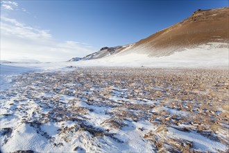 Namafjall mountain in winter