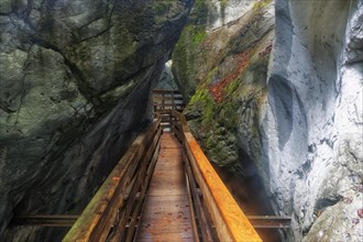 Boardwalk in the Seisenberg Gorge