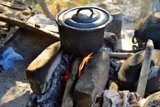 Pot on an open fire