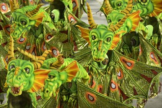 Dancers dressed as dragons