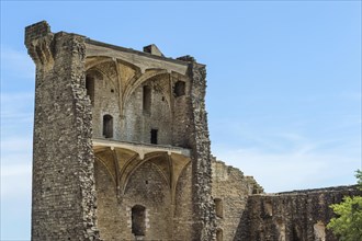 Castle ruins in Chateauneuf-du-Pape