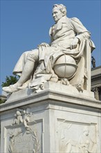Alexander von Humboldt statue in front of Humboldt University