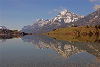 Middle Waterton Lake with Prince of Wales Hotel