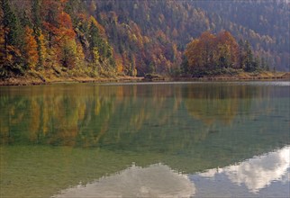 Weitsee lake in autumn