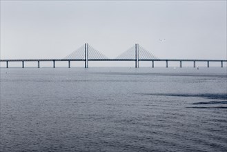 Oresund Bridge between Copenhagen and Malmo