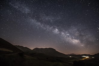 Milky Way above Castelluccio di Norcia