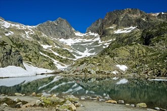 Mountain lake Lac Blanc