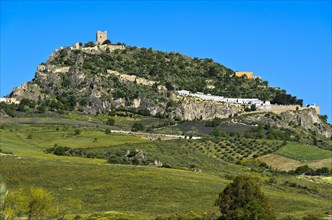 Hill with the keep of a Moorish castle