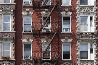 Building with fire escapes