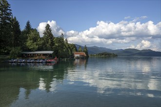 Boathouse on Walchensee lake