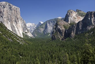 View into Yosemite Valley from Tunnel View