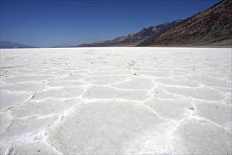Salt crust in Badwater Basin salt pan