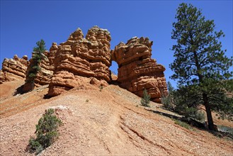 Rock formations created by erosion
