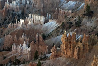 View of coloured rock formations