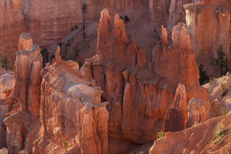 View of coloured rock formations