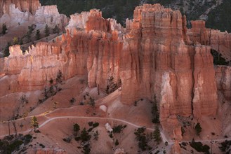 View of coloured rock formations
