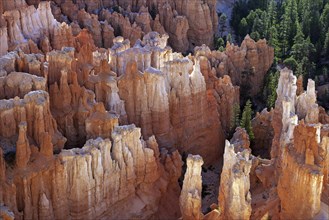 View of coloured rock formations