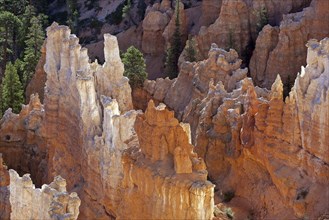 View of coloured rock formations