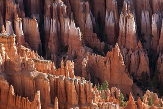 View of coloured rock formations