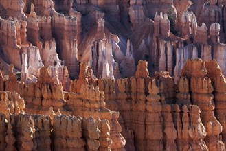 View of coloured rock formations