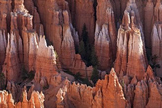 View of coloured rock formations