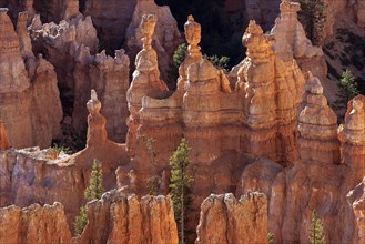 View of coloured rock formations