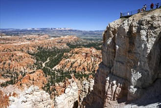 View of coloured rock formations from Bryce Point