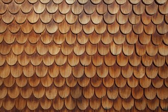 Wooden shingles on a farmhouse