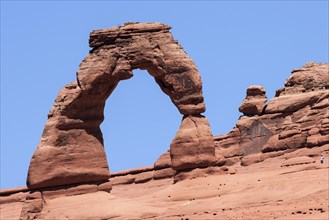 View of Delicate Arch from upper Delicate Arch Viewpoint