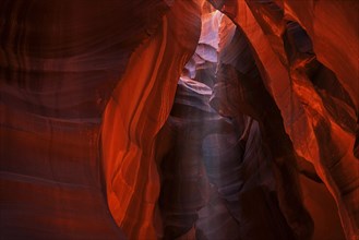 Colourful sandstone formations with light