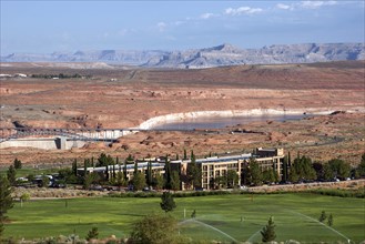 Golf course and Marriot Hotel